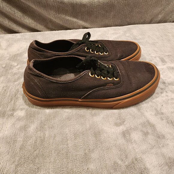 Classic Black Canvas Men's Shoes - Picture 2 of 9